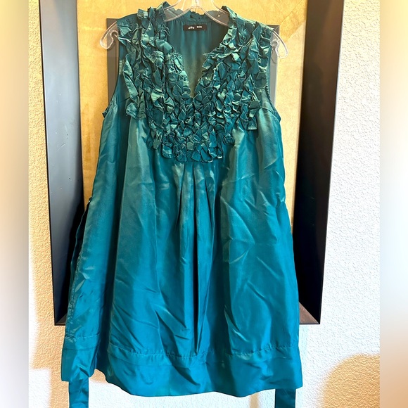 SILK SLEEVELESS TUNIC/DRESS w/ Belt| Size M - Picture 2 of 9